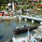 Legoland harbour with duck
