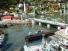 Legoland harbour with duck