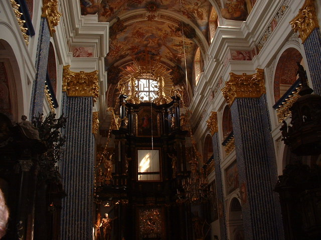 Inside Swieta Lipka church