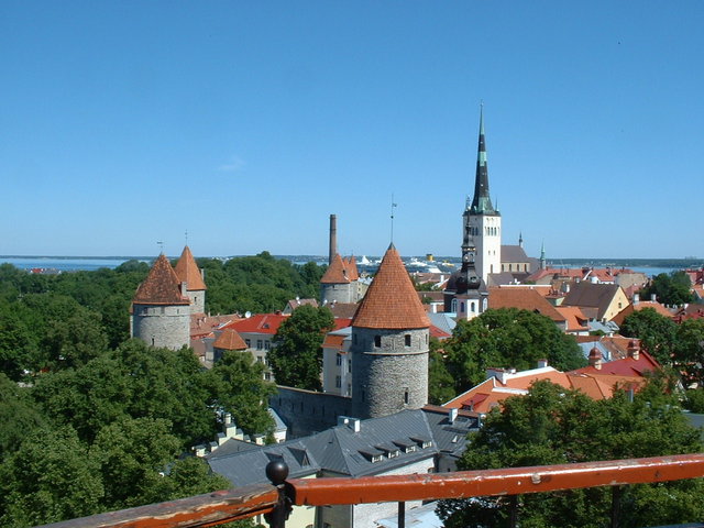 View from Kiek in de Kok tower - Tallin