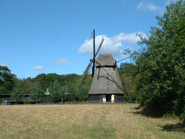 Thatched windmill, open air museum - Odense